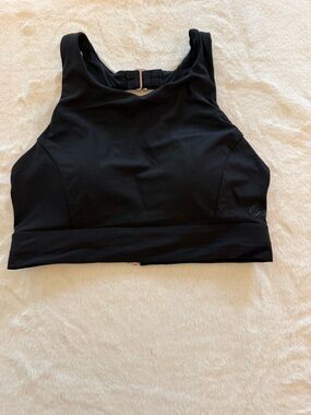 Black Women's Swim Top - Unbranded Classic Scoop